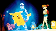 Pikachu, Misty y Ash